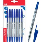 MP στυλό διαρκείας PE144A, 1mm, μπλε, 7τμχ - 8435464128113