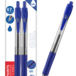 MP στυλό διαρκείας gel PE224, 0.7mm, μπλε, 2τμχ - 8435250996971
