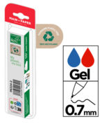 MP στυλό διαρκείας gel PE224-2, 0.7mm, μπλε & κόκκινο, 2τμχ - 8435250996995 - Image 2