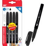 MP ανεξίτηλος μαρκαδόρος PE511-03, 2/3mm, μαύρος, 4τμχ - 8435464150886