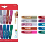 MP σετ χρωματιστές κόλλες με glitter PE892, 10τμχ - 8435464136316