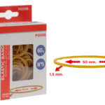 MP λαστιχάκια συσκευασίας PG006 σε κουτί, No5, 1.5x50mm, 60g - 8435464128380