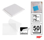MP αυτοκόλλητα χαρτάκια σημειώσεων PN346-05, 75x75mm, διάφανα, 50τμχ - 8435250930739 - Image 2