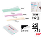 MP αυτοκόλλητα χαρτάκια σημειώσεων PN351-03, διάφανα, 75x12/6mm, 450τμχ - 8435250931835 - Image 2