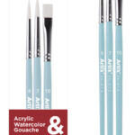 ARTIX PAINTS σετ πινέλων ζωγραφικής PP399-01, μπλε, 3τμχ - 8435464177784