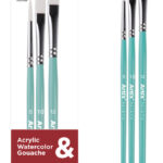 ARTIX PAINTS σετ πινέλων ζωγραφικής PP399-03, πράσινο, 3τμχ - 8435464177807