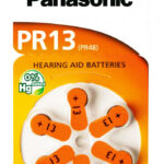 PANASONIC μπαταρίες ακουστικών βαρηκοΐας PR13, mercury free, 1.4V, 6τμχ - 5410853057017