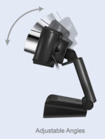 POWERTECH web camera PT-1078, 2.0MP Full HD, Plug & Play, 1.35m, μαύρη - 5210131066447 - Image 2