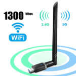 POWERTECH ασύρματος USB αντάπτορας δικτύου PT-1132, 1300Mbps, 2.4/5GHz - 5210131074763 - Image 2