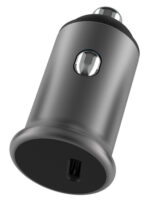 POWERTECH φορτιστής αυτοκινήτου PT-1147, USB-C, 30W PD, γκρι - 5210131076774 - Image 2