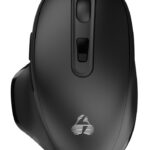 POWERTECH ασύρματο ποντίκι PT-1152, USB & USB-C δέκτη, 1600DPI, μαύρο - 5210131079133