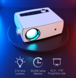 POWERTECH LED βιντεοπροβολέας PT-1158, ηχείο, 1080p, 210 ANSI lm, λευκός - 5210131078266 - Image 2