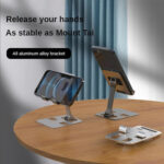 POWERTECH μεταλλική βάση smartphone/tablet PT-1159, 10", foldable, ασημί - 5210131078693 - Image 2