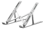 POWERTECH μεταλλική βάση laptop PT-1160, έως 18", foldable, ασημί - 5210131078709
