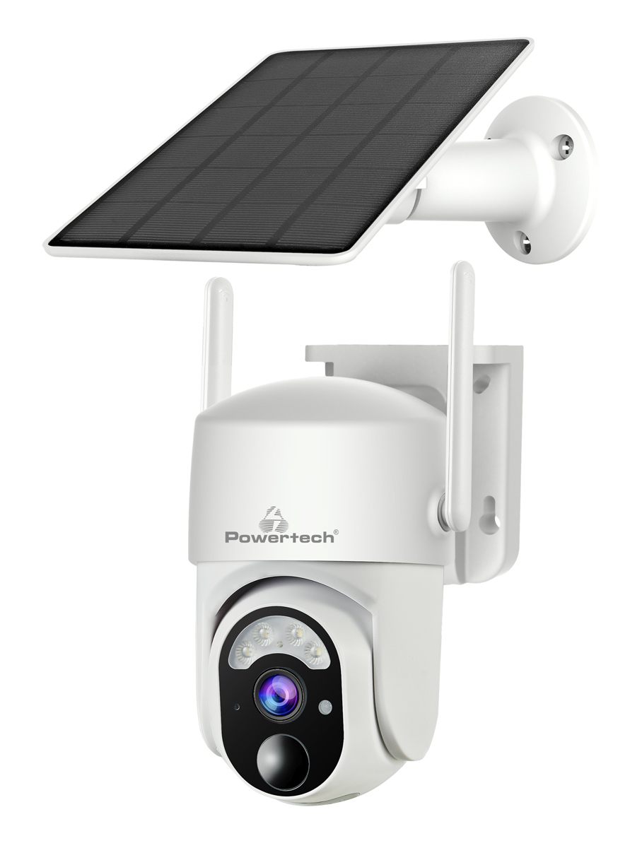 PT-1177 POWERTECH smart ηλιακή κάμερα PT-1177, 4MP, WiFi, SD, PTZ, IP65 - 5210131083598 - Image 1