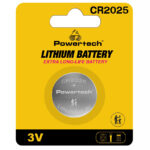 POWERTECH μπαταρία λιθίου PT-1211, CR2025, 3V, 1τμχ - 5210131086964