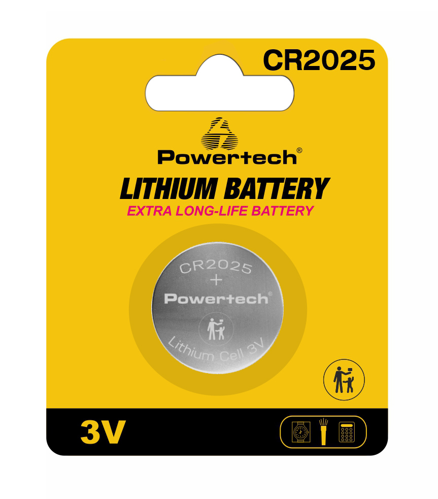 PT-1211 POWERTECH μπαταρία λιθίου PT-1211, CR2025, 3V, 1τμχ - 5210131086964 - Image 1