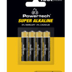 POWERTECH αλκαλικές μπαταρίες Super Alkaline PT-1213, AAA, 1.5V, 4τμχ - 5210131086988