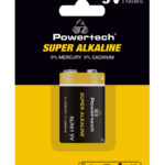 POWERTECH αλκαλική μπαταρία Super Alkaline PT-1215, 9V, 1τμχ - 5210131087008