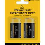 POWERTECH μπαταρίες Zinc Carbon Super Heavy Duty PT-1221, R14 1.5V, 2τμχ - 5210131087060
