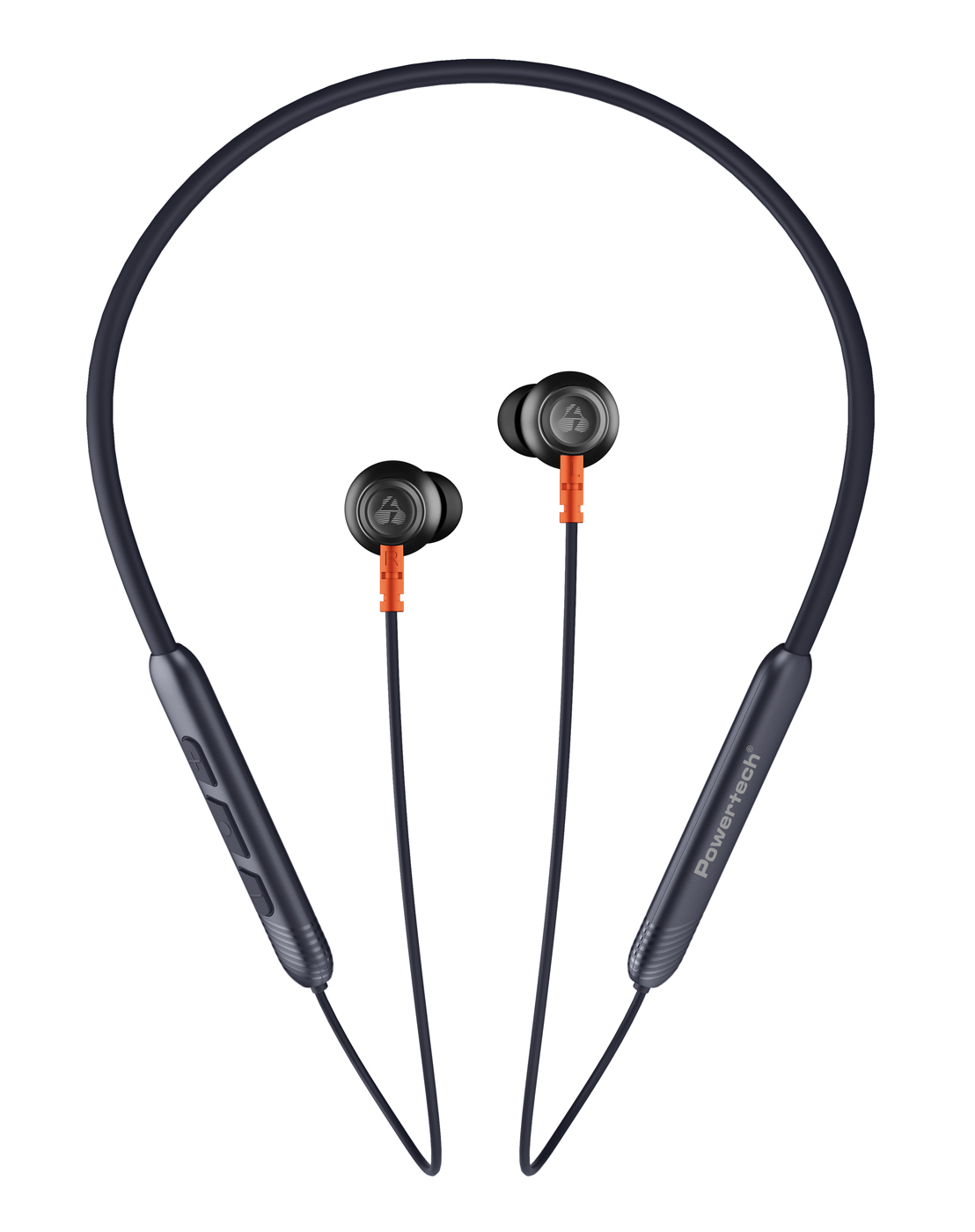 PT-1228 POWERTECH earphones PT-1228 με μαγνήτη, Bluetooth ENC 10mm 180mAh, μαύρα - 5210131088128 - Image 1