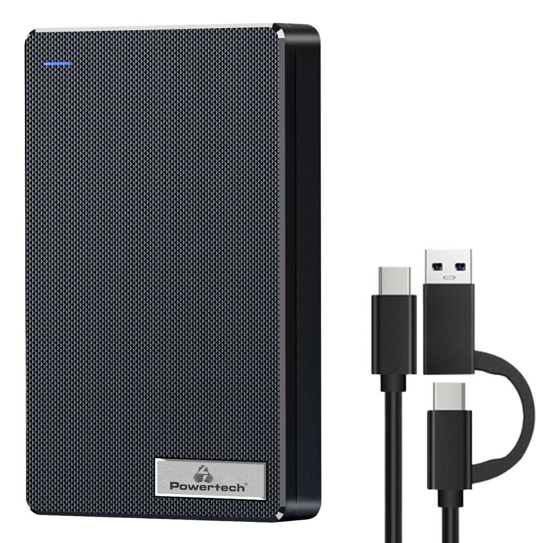 PT-1232 POWERTECH θήκη για 2.5" SATA HDD/SSD PT-1232, 5Gbps, μαύρη - 5210131089361 - Image 1