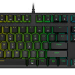POWERTECH gaming μηχανικό πληκτρολόγιο PT-1254, ενσύρματο, RGB, μαύρο - 5210131090107