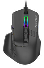 POWERTECH ενσύρματο gaming ποντίκι PT-1274, RGB φως, οπτικό, 12000DPI, μαύρο - 5210131091807