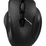 POWERTECH ασύρματο ποντίκι PT-1288, USB δέκτης, έως 1600DPI, 400mAh, μαύρο - 5210131095607