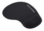 POWERTECH mouse pad PT-1293 με στήριγμα καρπού, 23x19x1.8cm, μαύρο - 5210131095652