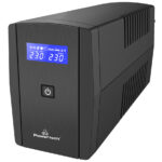 POWERTECH UPS Line Interactive PT-1296 με οθόνη, 1100VA, 660W, 2x Schuko - 5210131097175