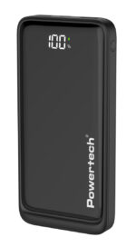POWERTECH power bank PT-1326 με οθόνη, 10000mAh, 22.5W, μαύρο - 5210131108536