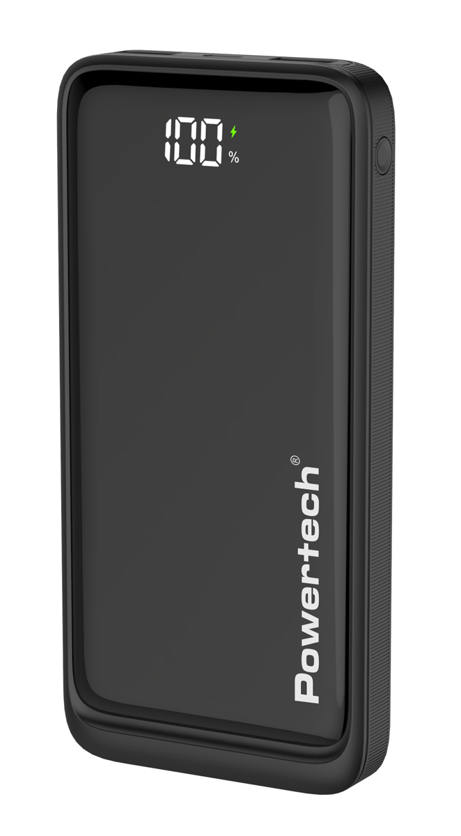 PT-1326 POWERTECH power bank PT-1326 με οθόνη, 10000mAh, 22.5W, μαύρο - 5210131108536 - Image 1
