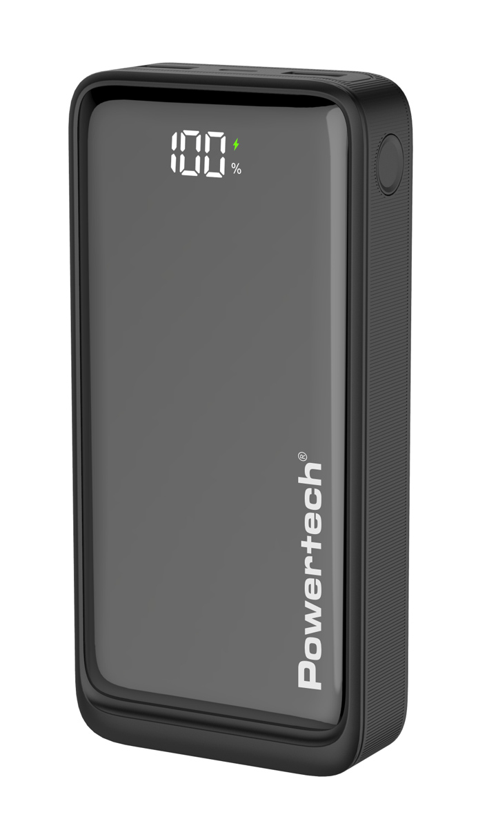 PT-1327 POWERTECH power bank PT-1327 με οθόνη, 20000mAh, 22.5W, μαύρο - 5210131108543 - Image 1