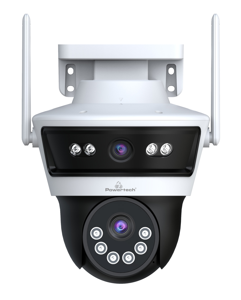 PT-1340 POWERTECH smart κάμερα PT-1340, 3MP, dual lens, WiFi, PTZ, SD, IP65 - 5210131108413 - Image 1