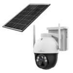 POWERTECH smart ηλιακή κάμερα PT-1341, 4MP, WiFi, PTZ, SD, IP66 - 5210131108420