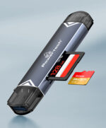 POWERTECH card reader PT-1343 για SD & micro SD, USB 3.2, 5Gbps, γκρι - 5210131113912 - Image 2