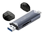 POWERTECH card reader PT-1343 για SD & micro SD, USB 3.2, 5Gbps, γκρι - 5210131113912