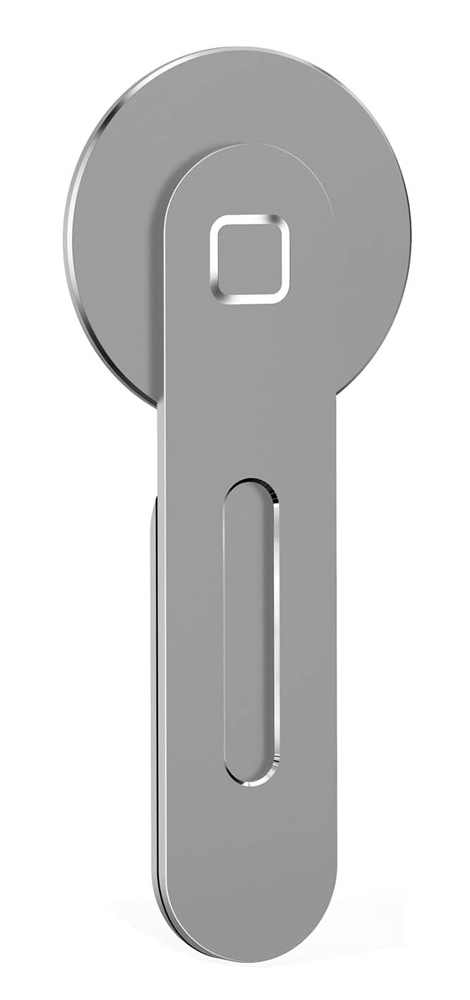 PT-1352 POWERTECH βάση για smartphone PT-1352, μαγνητική, ασημί - 5210131113981 - Image 1