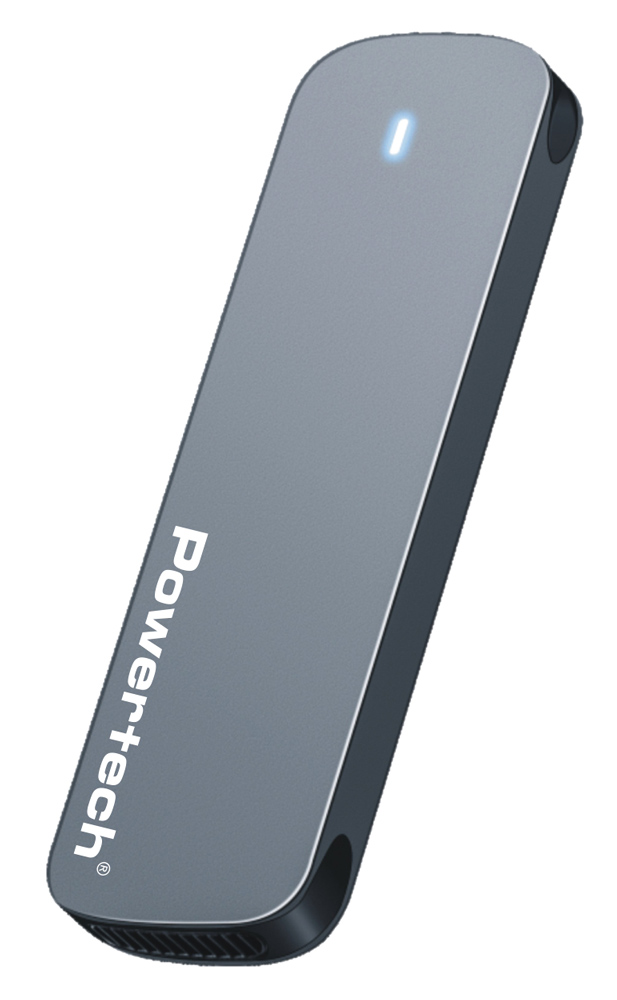 PT-1375 POWERTECH θήκη για M.2 SATA/NVMe SSD PT-1375, 10Gbps, γκρι - 5210131116197 - Image 1