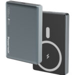 POWERTECH power bank PT-1377, 10000mah, magnetic wireless, 20W, γκρι - 5210131116715
