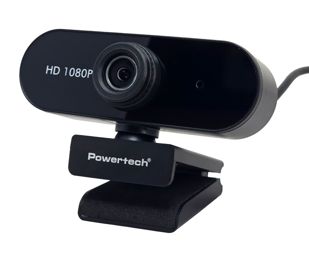 PT-1382 POWERTECH web camera PT-1382, 2MP, 1080p FHD, ρυθμιζόμενη εστίαση, 1.5m, μαύρη - 5210131122761 - Image 1
