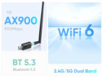 POWERTECH ασύρματος USB αντάπτορας δικτύου & Bluetooth 5.3 PT-1386, 900Mbps WiFi 6 - 5210131120583 - Image 2
