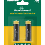 POWERTECH επαναφορτιζόμενες μπαταρίες NI-MH PT-1404, AA, 2600mah, 1.2V, 2τμχ - 5210131124208