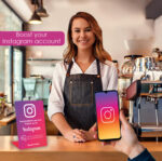 POWERTECH NFC επιτραπέζιο stand Follow us on Instagram PT-1405 - 5210131125243 - Image 2