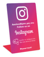 POWERTECH NFC επιτραπέζιο stand Follow us on Instagram PT-1405 - 5210131125243