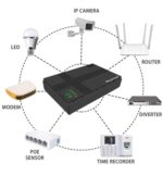 POWERTECH mini DC UPS PT-1434, 18W, 10400mAh, 3x DC, USB/LAN/POE, μαύρο - 5210131129944 - Image 2