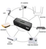 POWERTECH mini DC UPS PT-1436, 18W, 8800mAh, 3x DC, USB/USB-C/LAN/POE, μαύρο - 5210131129968 - Image 2