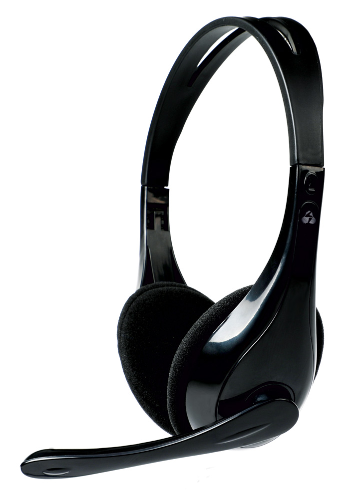 PT-734 POWERTECH Headphones με μικρόφωνο PT-734 105dB, 40mm, 3.5mm, 1.8m, μαύρο - 5210131002841 - Image 1