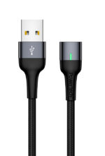 POWERTECH καλώδιο USB PT-757, μαγνητικό, 480Mbps, 1m, μαύρο - 5210131006306